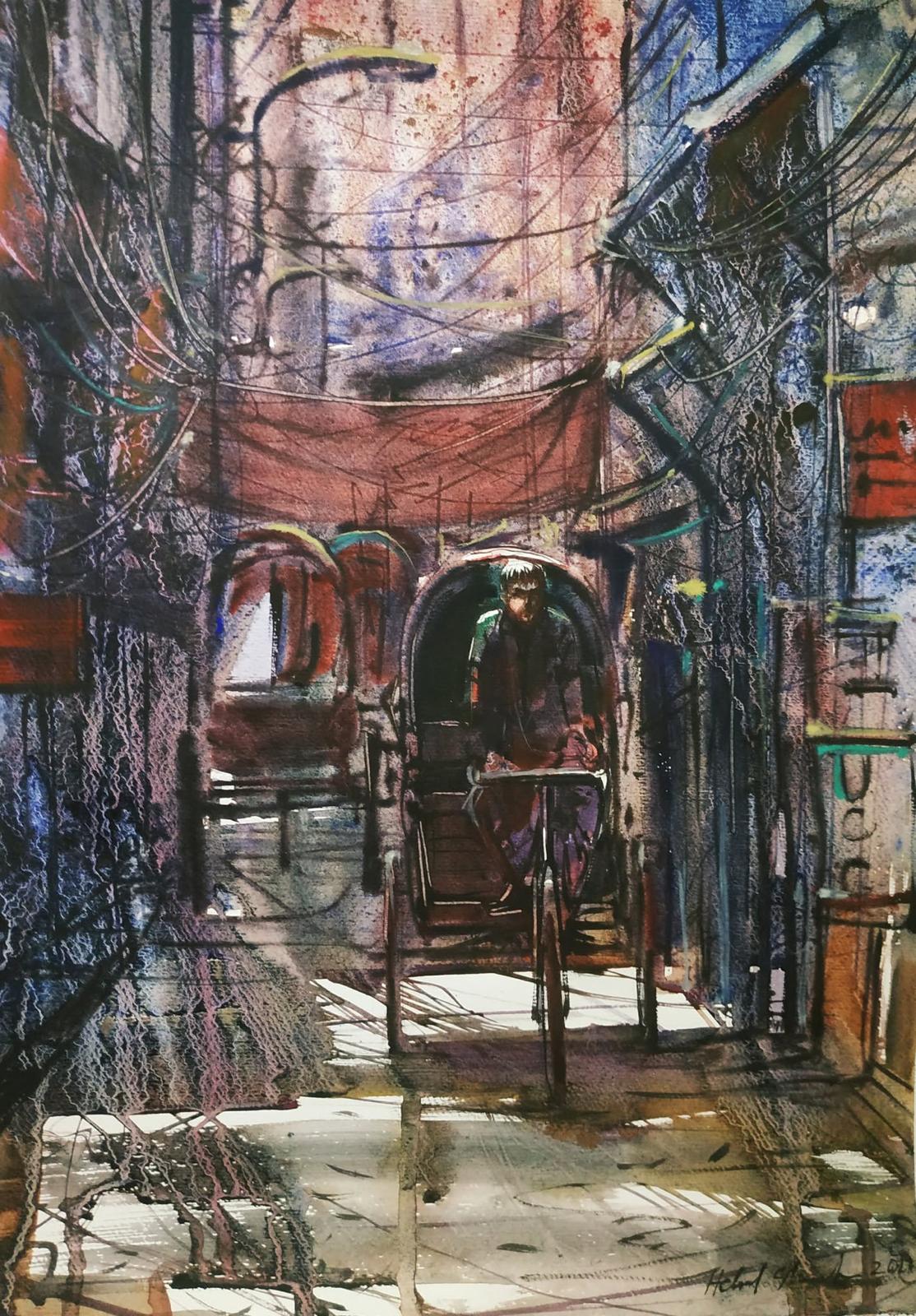 Rickshaw in the Old Lane
